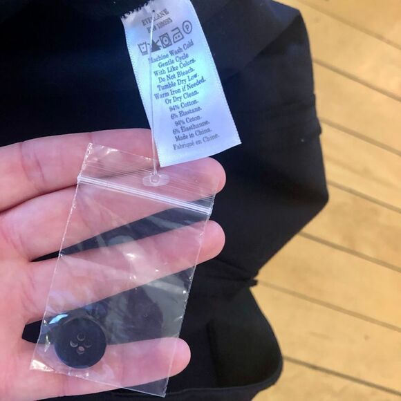 Everlane | NWOT Back-Slit Work Pants Black Size 16 - Picture 6 of 8